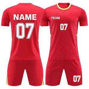 Tenue de football personnalisée pour enfants/adultes et maillots et shorts de football d'extérieur, nom et numéro de l'équipe - Product Image 5