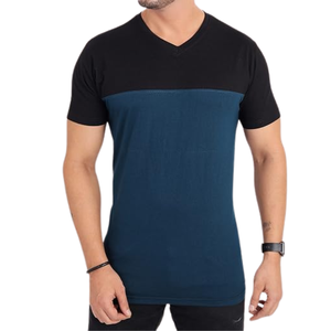 เสื้อยืดคุณภาพพรีเมียม ผ้าฝ้าย 100% 220 GSM ทรงปกติ สปอร์ต สีทูโทน ใส่ลำลองหรือออกกำลังกายได้ สกรีนลายปักได้ตามสั่ง - Product Image 1