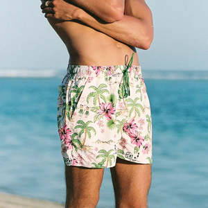 Pantalones cortos de hombre de punto, rectos, casuales, deportivos, con cinco bolsillos, de cintura media, lisos, antiarrugas, al por mayor - Product Image 5