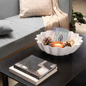 <b>Decorative</b> Ceramic <b>Decorative</b> Bowl Nordic Style Handmade Polished White For Home <b>Decorating</b> Gifting <b>Decorative</b> Item - Product Image 3