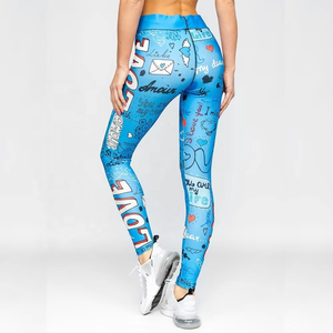 Nouvelle Tendance Leggings de Fitness et Yoga pour Femme Taille Haute, Extensibles dans les Quatre Sens, Anti-UV, par Sublimation - Product Image 6