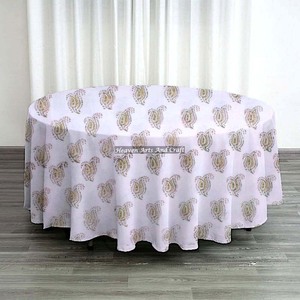 Housse de table ronde, nappe décorative, tapis mural en coton, tapis de yoga, 72 pouces - Product Image 4