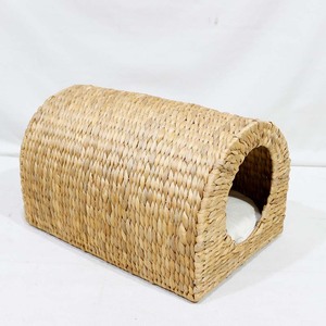 Cama Túnel para Gatos de Jacinto de Agua Tejido de Primera Calidad, Casa Arqueada para Mascotas con Almohada Extraíble - Product Image 2
