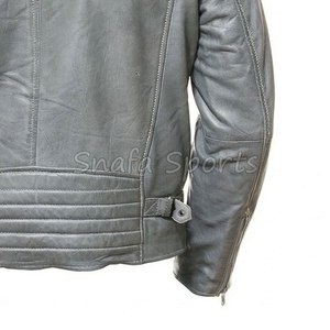 Chaqueta de Cuero Personalizada para Hombre, de Alta Calidad, Impermeable, Estilo Bomber Clásico, Hecha en Pakistán - Product Image 5