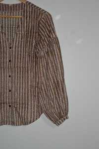 Conjunto de Pijama de 3 Piezas para Mujer, Camiseta de Manga Larga a Rayas con Pantalones Cortos, Ropa de Dormir Informal - Product Image 5
