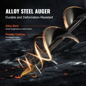 Taladro perforador de tierra a gasolina de 52CC y 1450W con brocas de 8' y 1 varilla de extensión - Product Image 3