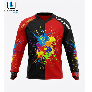 Maillot de paintball tactique personnalisé, style double teinte, 100 % polyester, tissu mesh léger, personnalisable, tournoi, manches longues - Product Image 1