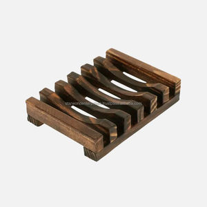 Estuche de jabón de bambú de madera de acacia de gran calidad, respetuoso con el medio ambiente con técnica de pulido antiguo, decoración independiente de amor natural - Product Image 5