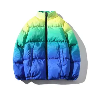 Nouvelle arrivée, veste pour homme, veste matelassée brillante chaude pour l'hiver, coupe-vent, rembourrée, épaisse, noire, à capuche - Product Image 5