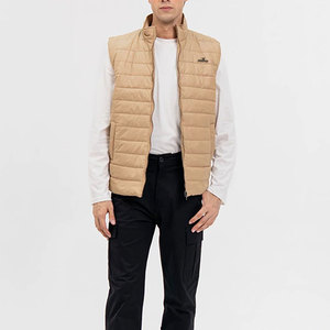 Gilet pour homme avec logo personnalisé, doublure intérieure douce et tissu coupe-vent, idéal pour les activités de plein air, vente en gros - Product Image 6