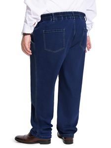 Jeans de Mezclilla para Hombre, Corte Recto, Cintura Media, Ajuste Regular, Color Sólido, Estilo Casual de Algodón, para Otoño - Product Image 5