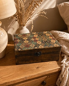 Natural Wooden <b>Storage</b> <b>Box</b> with Custom Enamel Lid Modern Design Organizer <b>Box</b> Factory Direct Price for Wholesale - Product Image 3