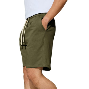 Pantalones Cortos Deportivos de Algodón para Hombre, con Logotipo Personalizado, para Uso Casual, Correr, Color Sólido - Product Image 6