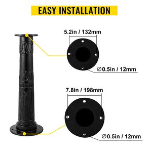 Supporto per Pompa d'Acqua Manuale in Ghisa Antica con Fori Preimpostati da 0,5 Pollici, Facile Installazione, Stile Retrò per Pozzi e Fosse - Product Image 5