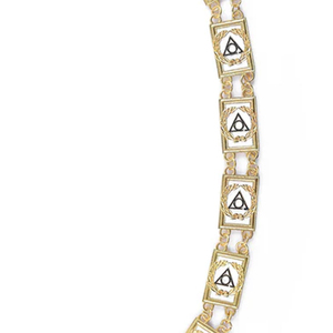 Nouvelle Arrivée Collier Maçonnique Ajustable en Or – Qualité Supérieure, Design Premium – Régalia Maçonnique, Colliers de Maître Ancien Maître - Product Image 3