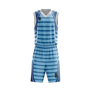 Ensemble de maillot et short de basket-ball personnalisé respirant pour hommes, ensemble d'uniformes de basket-ball réversibles par sublimation - Product Image 5