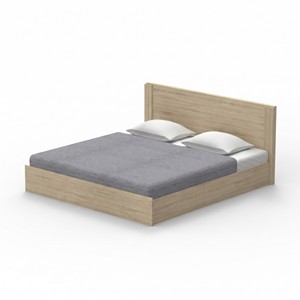 เตียงเฟรม Furnizone Modern 2244 ขนาดควีนไซส์ โครงเตียงทำจากแผ่นปาร์ติเคิลบอร์ด พร้อมหัวเตียง รองรับที่นอนได้ดีเยี่ยม แข็งแรงทนทาน - Product Image 5