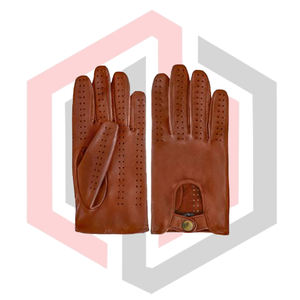 Gants de conduite en cuir véritable souple, antidérapants, respirants, résistants aux déchirures, vente en gros, usine OEM, fournisseur personnalisé - Product Image 1