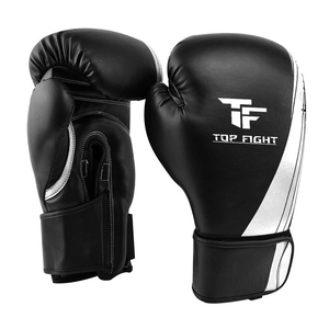 Black High Quality Boxing Gloves Custom Logo Cowhide Adults Custom Made Premium Breathable Wholesale Boxing Gloves - Product Image 3