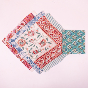 Pañuelo Multiusos de 21 Pulgadas con Estampado Artesanal, Estilo Vintage, para la Muñeca, Accesorio para el Cabello, 100% Algodón, con Diseño Floral, Pañuelo de Bolsillo - Product Image 2