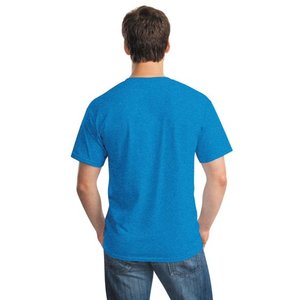 เสื้อยืดคอตตอนถักนิตติ้งสไตล์เรโทร 180 กรัม 100% ผ้าฝ้าย แขนเสื้อแบบดรอปโชว์เดอร์ สำหรับผู้ชายและผู้หญิง วินเทจ แขนสั้น สีพื้น ฮิปฮอป ทรงปกติ - Product Image 4