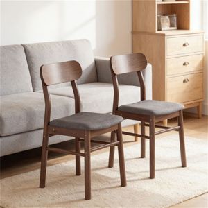 Set di 2 Sedie da Pranzo Grigie per Cucina e Soggiorno - Product Image 2