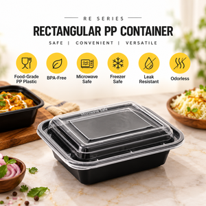 Contenedor de Alimentos con Tapa de Domo de PP para Pasteles, Cupcakes, Postres, Salsas, Arroz, Sushi, Fideos, Comida para Llevar, Empaque para Cafeterías y Restaurantes - Product Image 1