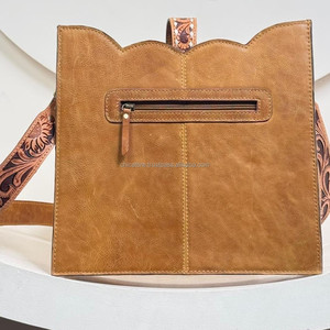 2025 Women's Personalized Design Hand Tooled Leather Crossbody Messenger Tote Bag Durable Ideal for Work Travel Everyday <b>Handbag</b> - Product Image 5