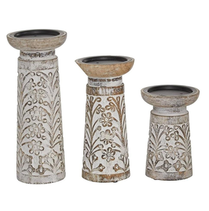 Candelabro de Madera Ecológico Pulido con Tallado de Sombra, Decoración de Mesa para Ramadán, Decoración Interior del Hogar, Más Vendido MULTI - Product Image 4