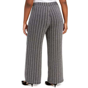 Pantalon palazzo décontracté pour femme, coupe large, taille haute, en tissu doux, style confortable pour le quotidien - Product Image 6
