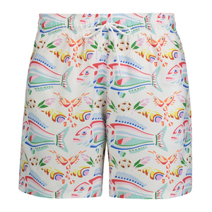 กางเกงวิ่งออกกำลังกายผู้ชาย ผ้าโพลีเอสเตอร์ 100% ลายดอกไม้ ระบายอากาศ แห้งเร็ว มีเชือกผูกเอว ไซส์ใหญ่ - Product Image 5