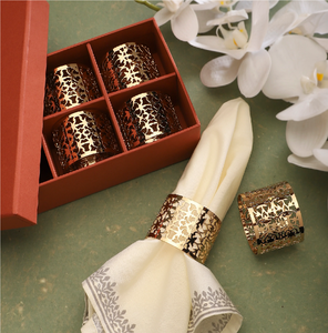 Anillo de Servilleta Clásico de Latón, Diseño Circular Decorativo para Mesa, Nuevo, en Stock, al Precio Más Bajo - Product Image 1