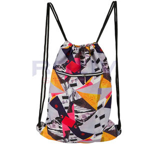 Sac à dos personnalisé en toile avec cordon de serrage, sublimation, luxe, écologique, imperméable, polyester, grand espace de rangement, logo en sublimation - Product Image 6