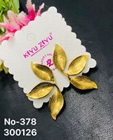 Altın Kaplama Geometrik Çerçeveli Küpe Kadınlar İçin Trendy Alaşımlı Paslanmaz Çelik