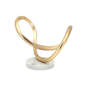 Pièce décorative en métal artistique moulé en aluminium, plaqué or, au design unique et élégant, la plus vendue, pour la décoration de table et de la maison - Product Image 2