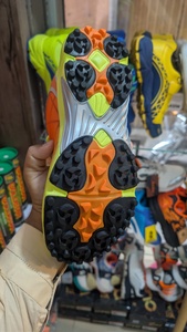 Chaussures de marche unisexes en mesh SHINE, hiver/printemps/été, jaune orange, semelle extérieure en caoutchouc, semelle intermédiaire en EVA, légères et respirantes - Product Image 4
