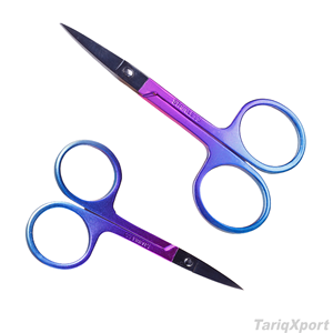 Ciseaux de Précision Portables en Acier Inoxydable pour Sourcils et Poils de Nez – Prix Usine – Lames Affûtées Droites pour une Esthétique Dégradée - Product Image 5