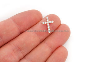 Pendentif Croix Jésus en Or Massif 10K Personnalisé avec Serties, Collier à Attache Discrète, Bijoux Religieux Chrétiens Naturels, Breloques Unisexe - Product Image 6