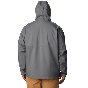 Hooded Softshell Jacket Fashionable Men <b>Waterproof</b> and Custom Made Best Breathable Material <b>Warm</b> Winter Softshell Jacket for Men - Product Image 4