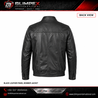 Blouson Bomber en Cuir et Soie de Haute Qualité pour Homme BLIMPEX, Style Décontracté, Col Montant, Fermeture Éclair, Imperméable et Respirant, Fortement Demandé