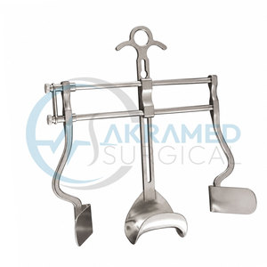 Écarteur abdominal V Mueller Balfour avec jeu de lames latérales Gibson, en acier inoxydable, instrument de chirurgie générale, certifié CE ISO - Product Image 3
