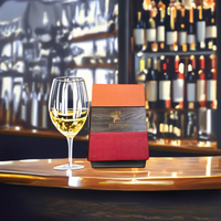 Porte-menus en cuir PU durable de qualité supérieure, design gaufré nickelé, logo couleur personnalisé, certifié ISO pour hôtels et restaurants
