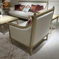 Tissu européen hôtel salon meubles appartement Antique Royal français ensemble personnalisable bois luxe canapé Villa loisirs chaise