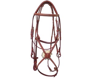 Brida de Cuero Premium con Forma de 8 y Acolchado de Piel de Oveja - Brida Mexicana para Salto y Brida de Alta Calidad - Product Image 1