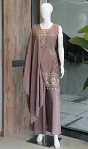 Designer <b>Women</b> Traditional Embroidered <b>Kurta</b> Set Ethnic Dress Casual Wear Available From Indian Supplier - Product Image 4