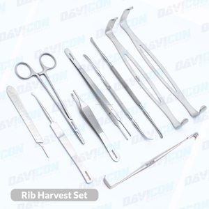 Juego de Instrumentos de Primera Calidad para Extracción de Cartílagos de Costillas, Kit de Herramientas Profesionales para Injerto de Cartílagos de Costillas en Cirugía Plástica y Rinoplastia - Product Image 2