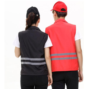 Gilet de sécurité haute visibilité personnalisé avec logo, vêtements de travail de nuit en extérieur, vêtements de sécurité réfléchissants avec logo réflecteur - Product Image 2