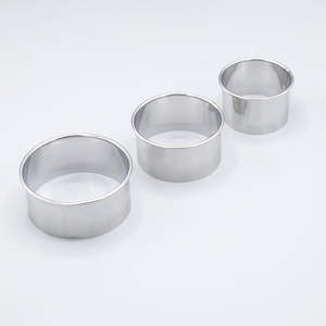 3 Pcs Round Cookie Cutter <b>Set</b> Stainless Steel Biscuit Cutter <b>Baking</b> Molds Pastry Cutters Kitchen Tools Reusable - Product Image 2