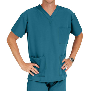 Uniformes de travail grande taille personnalisables, élégants, en Spandex-Polyester, extensibles dans les 4 sens, respirants, avec détection par aiguille, de haute qualité, en gros - Product Image 1