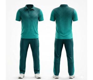 Conjunto de Uniforme de Cricket Ligero con Estampado Personalizado, Jersey y Pantalones Azul, Negro y Blanco para Hombre, Kit de Equipo Transpirable de Secado Rápido - Product Image 5